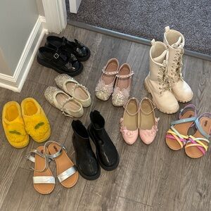 Janie and Jack Pink and White Dress Shoes